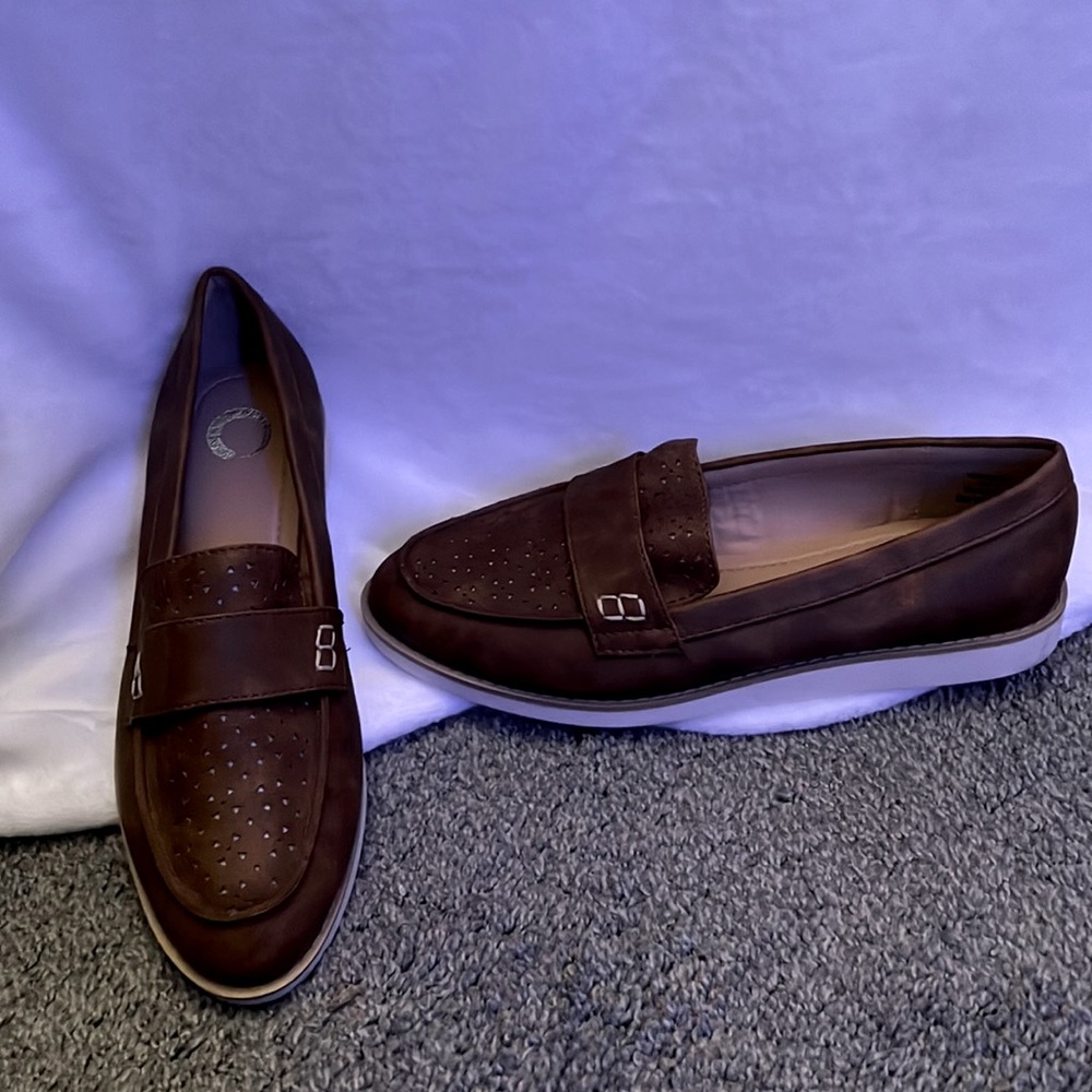 Brown loafers!